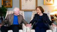 Former US president Jimmy Carter and wife, Rosalynn, celebrate 75 years of marriage