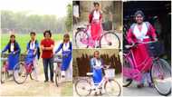 Female Students who Used to Trek Long Distances to School Get New Bicycles from Kind Man