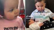 Toddler gives new sibling the side eye, funny video has 2.5 million netizens in stitches: “Return to Sender”