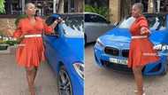 SA woman's 'Bhebha' dance challenge in minidress on behalf of ma80s trends, Mzansi stans her, "Wa re lwela"