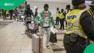 President of political party goes to airport to bid Nigerians farewell following repatriation