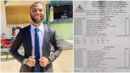 Young man breaks 9 year old record as he graduates first-class, shares his almost perfect result