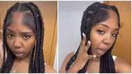 Lady flaunts her bold baby hair, leaves internet users amused: "Those hairs are elders"