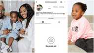 Davido's son, Ifeanyi’s, Instagram page created during his 3rd birthday disabled as the singer and Chioma continue to remain Silent