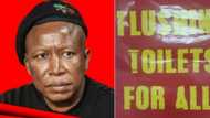 "Just a mess": Julius Malema promises flushing toilets for all, Mzansi isn't impressed by EFF leader