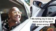 SA woman's plan to get mother-in-law to move from bae's front car seat backfired, Mzansi mortified as she gets embarrassed