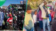 Protester's remarks about SA women with foreign partners leave Mzansi divided