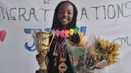 Young girl brings trophy home after slaying it at dance competition
