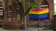 A mosque in Berlin on Friday became the first in Germany to fly a rainbow flag in support of the LGBT community, ahead of two major gay pride events in the city this month.