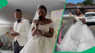 "Every man deserves such a woman": Bride delivers powerful prayer during wedding, SA's touched