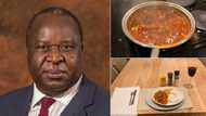 Tito Mboweni shows off dinner of the year and Mzansi approves