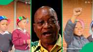 "Zuma's problem with numbers": Grade R learners represent Mzansi's democratic presidents, SA amused