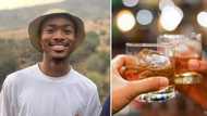 Mzansi man shows load of booze he bought for boys night, tries to hide the Brutal Fruit out of utter shame