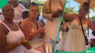 "They're trying to divide us": Woman vibing to Lekompo music has Mzansi hyped