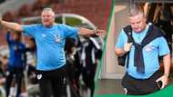 SuperSport United coach Gavin Hunt's agent was seen talking to Sekhukhune United