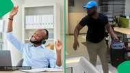 Lol: Man blast music in the office as payday draws closer, netizens entertained