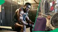 Man excercises with blanket at gym in TikTok video, SA supports winter workout hack