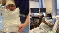Proud dad shares photo of 2nd bonny baby his wife had after 4 miscarriages