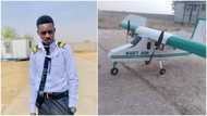 Young university student builds small working airplane, has big dreams to become pilot in future