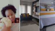 Grateful wife excitedly shows off home hubby bought for her birthday, SA impressed