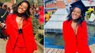 "You definitely ate": Scientist who looked ravishing in red at graduation wows