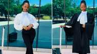 "Slay": Law student shows off fab outfit she made herself for last moot court