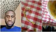 Man shares photos of big hook he found in soup he ordered in a restaurant