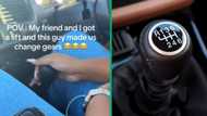 Ladies get lift, asked to change gears, TikTok video has Mzansi in stitches: "I’m on the floor"
