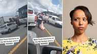 Mzansi fuming over viral video of people dragging carcasses down road after meat truck overturned
