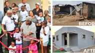 Kind businessman completes home he built for 22 family members who were living in ruins, Mzansi claps