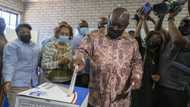 Cyril Ramaphosa booed amid low voter turnout in Soweto as he arrives to cast vote