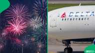 Pilot's recording captures moment Delta plane is hit by fireworks