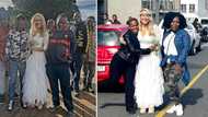 Joyful strangers gather in their numbers to celebrate local bride on her way to say “I do” at Home Affairs