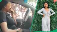 "Being a new driver is the Pits": Lady with driving anxiety pulls car off the road and cries
