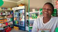 South African woman opens Spaza shop, netizens congratulate: “May God protect you”
