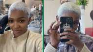 TikTok video of stunning woman's edgy haircut and flawless dye job has Mzansi touched when it ends badly