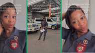 SAPS officer celebrates dad's role in making her police dream a reality in TikTok video