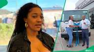 "She sees you sisi": Woman cries bringing home brand new truck without her mom, SA moved