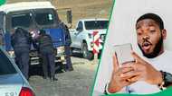 G4S cash van stuck in middle of road, netizens react: "Mzansi never disappoints"