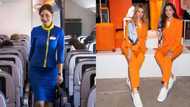 Ukrainian female cabin crew ditch tight skirts and heels, embrace baggy trouser suits
