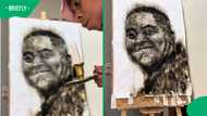 South African artist's candle smoke portrait of Bibo leaves Mzansi emotional