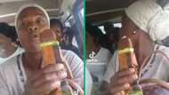 Limpopo woman hilariously asks taxi passengers to be quiet while savouring ice cream