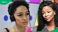 Thando Thabethe's facial expressions during Nonhle Thema's interview at 947 spark mixed reactions