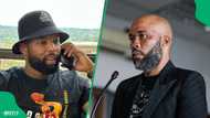 Sizwe Dhlomo reacts after Vusimuzi "Cat" Matlala's phone being discovered in prison