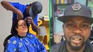 Mzansi man transforms wig into stunning razor cut, netizens wowed