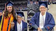 Terminally ill grandpa, 87, receives diploma alongside granddaughter at same university