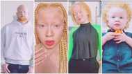 "They look awesome": Albino mum gives birth to 4 beautiful kids who also have albinism, sweet video goes viral