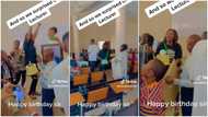 Students make lecturer smile, surprise him with birthday cake & music