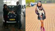 Man salutes sister who buys a car, SA hilariously thinks she looks like Makhadzi