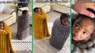 Video of 2 naughty toddlers restraint with blankets to keep them from being mischievous amuses Mzansi